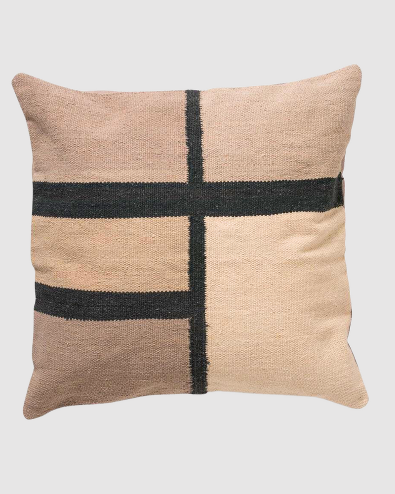 Cotton Handwoven Cushion Cover-Stripe Box