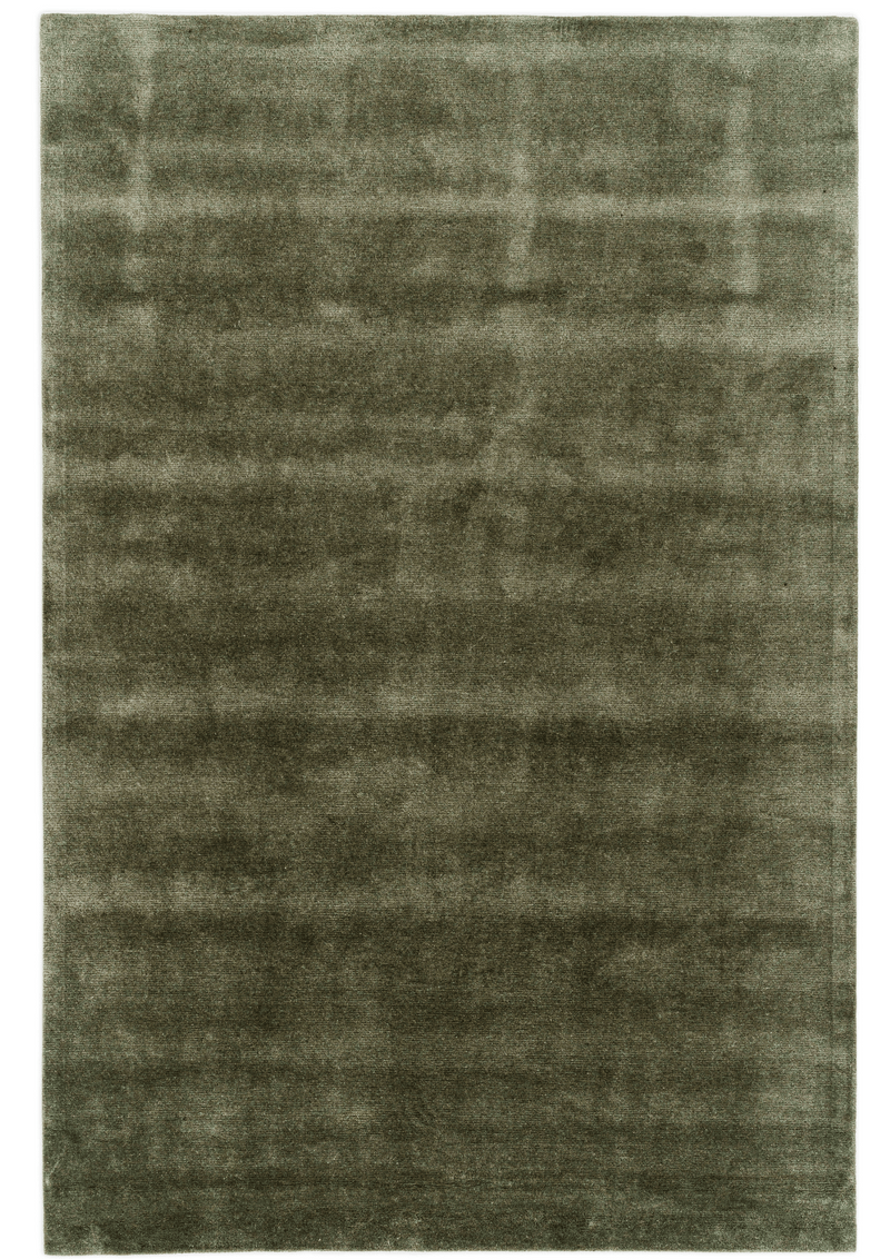 Blended Bamboo & Wool Handtufted Carpet _ Moss Green