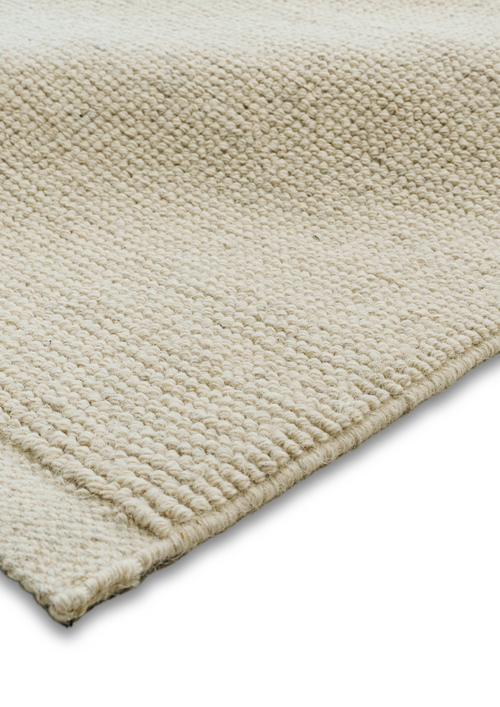 Loop Woolen Handwoven Rug _ Ecru