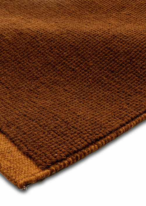 Loop Woolen Handwoven Rug _ Flame