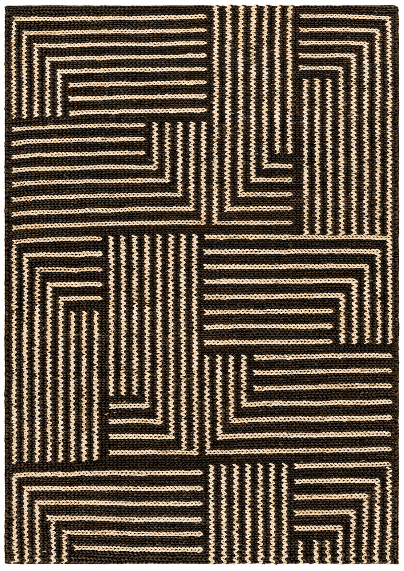 Hemp Hand Woven Rug _ Sparta Stripes