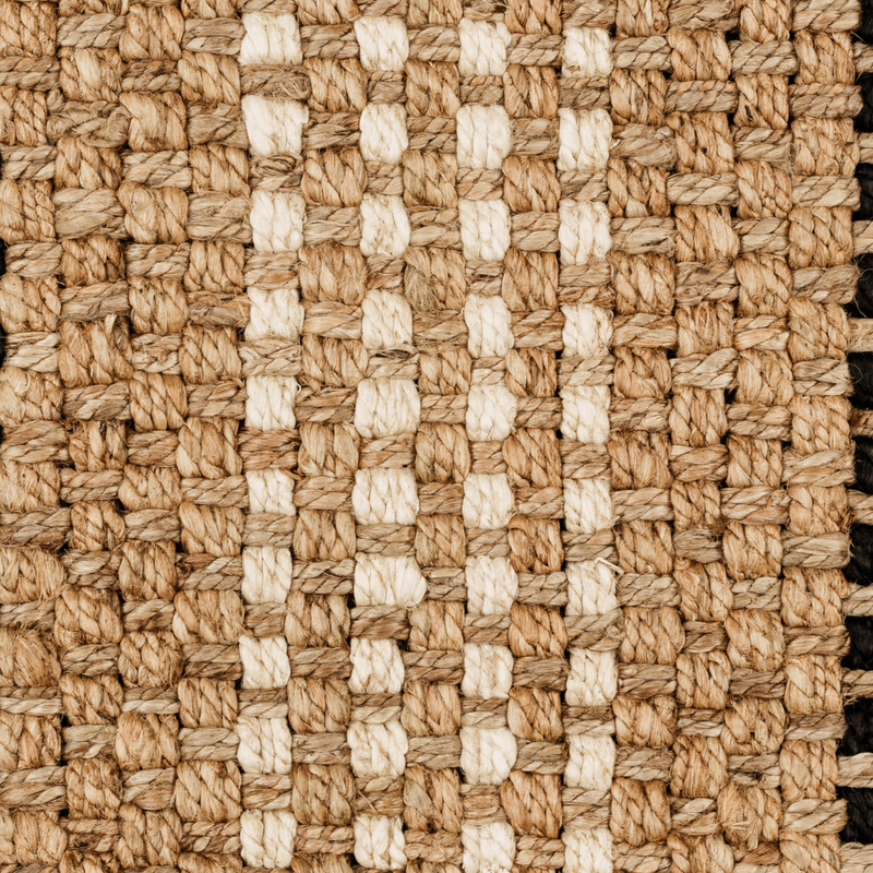 Hemp Hand Woven Rug : Frontier Fringe