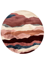 Round Viscose Handtufted Carpet _ Horizon Rosé