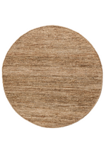 Hemp Handwoven Rug _ Round Yu Sumak