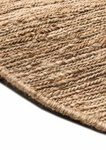 Hemp Handwoven Rug _ Round Yu Sumak