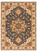 Wool Handtufted Carpet _ Persian Midnight Tapestry