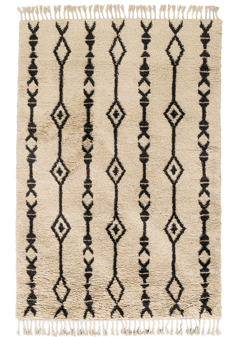 Wool Hand Knotted Moroccan Carpet - Sutton
