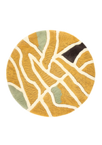 Woolen Hand Tufted Pile Carpet : Golden Vines