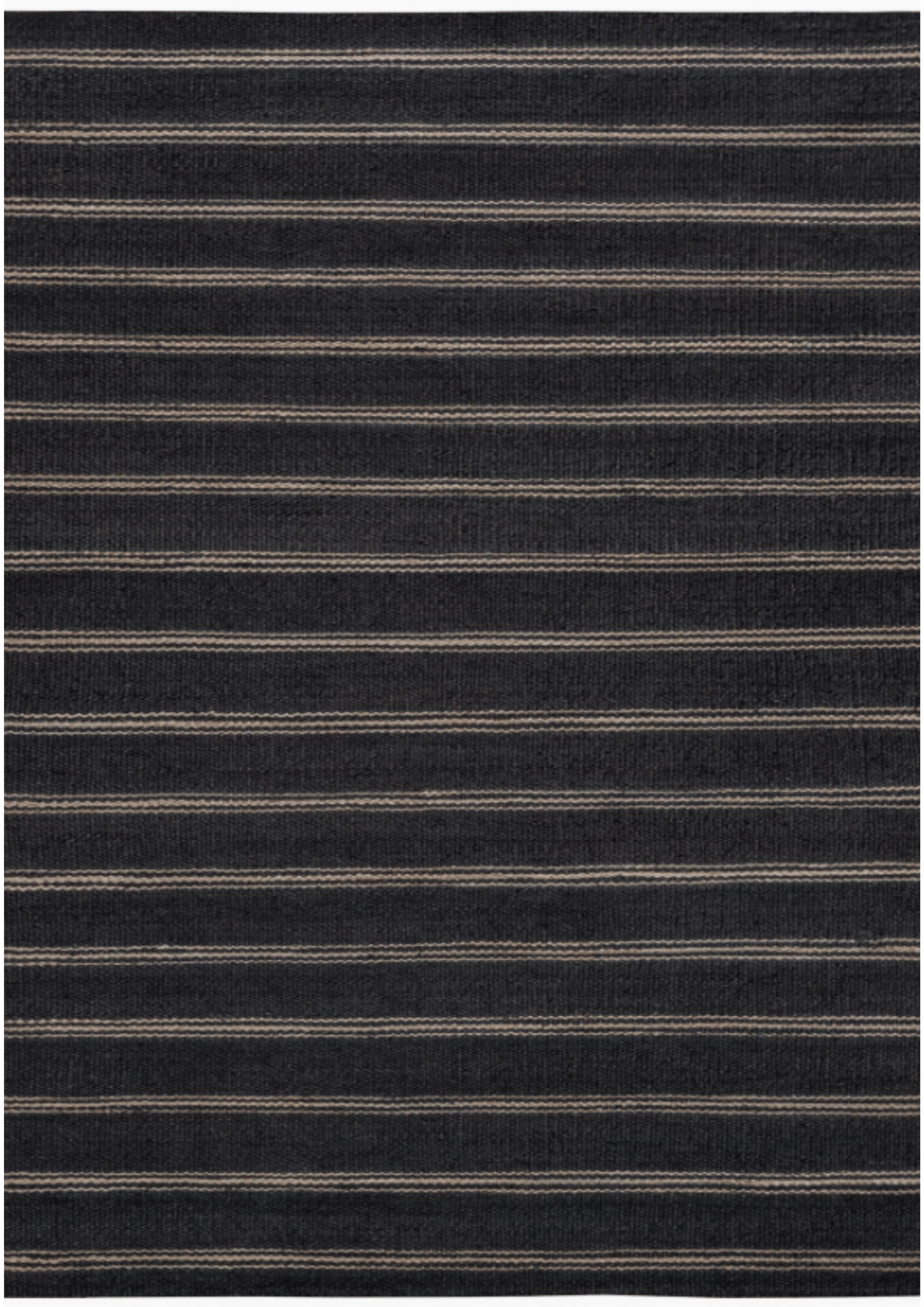 Hemp Hand Woven Rug _ Midnight Stripes – HummingHaus