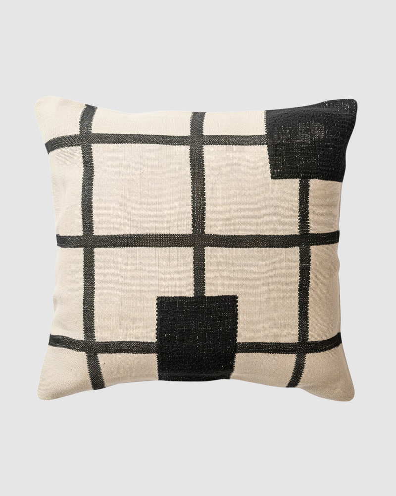 Cotton Handwoven Cushion Cover-Reggie