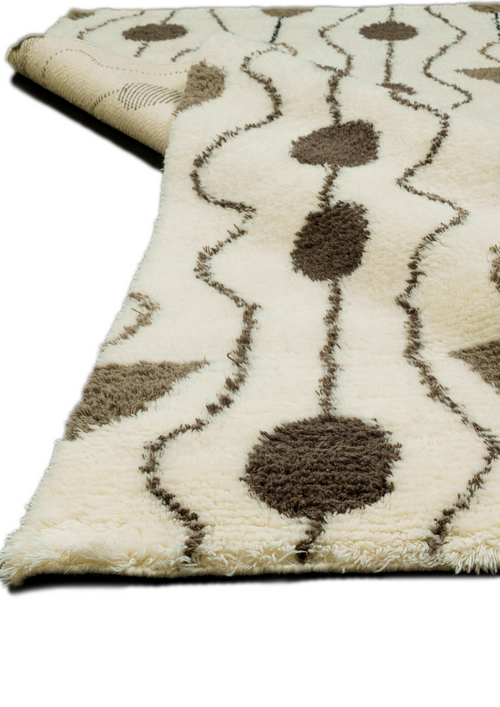 Wool Hand Knotted Moroccan Carpet _ Miloo