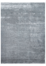 Bamboo Silk & Wool Handknotted Carpet _ Grey
