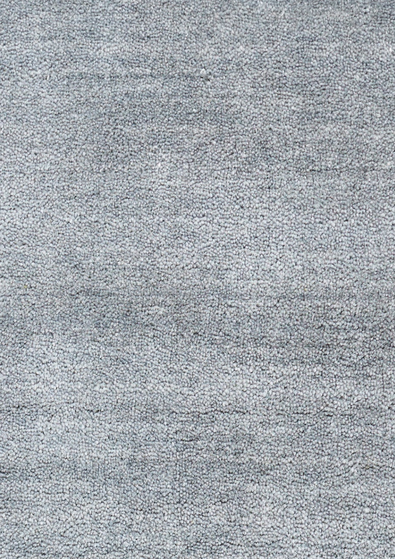 Bamboo Silk & Wool Handknotted Carpet _ Grey