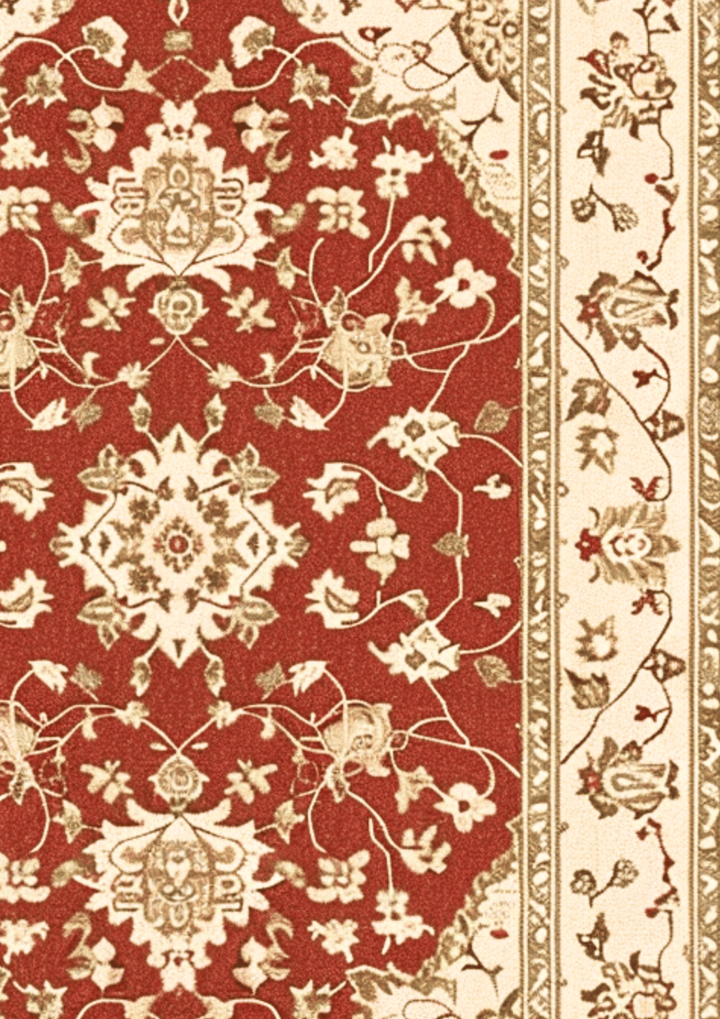 Elegant Diwali-inspired handmade wool rug for living room