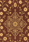 Luxury maroon and gold Diwali carpet – Kiranmala by HummingHaus
