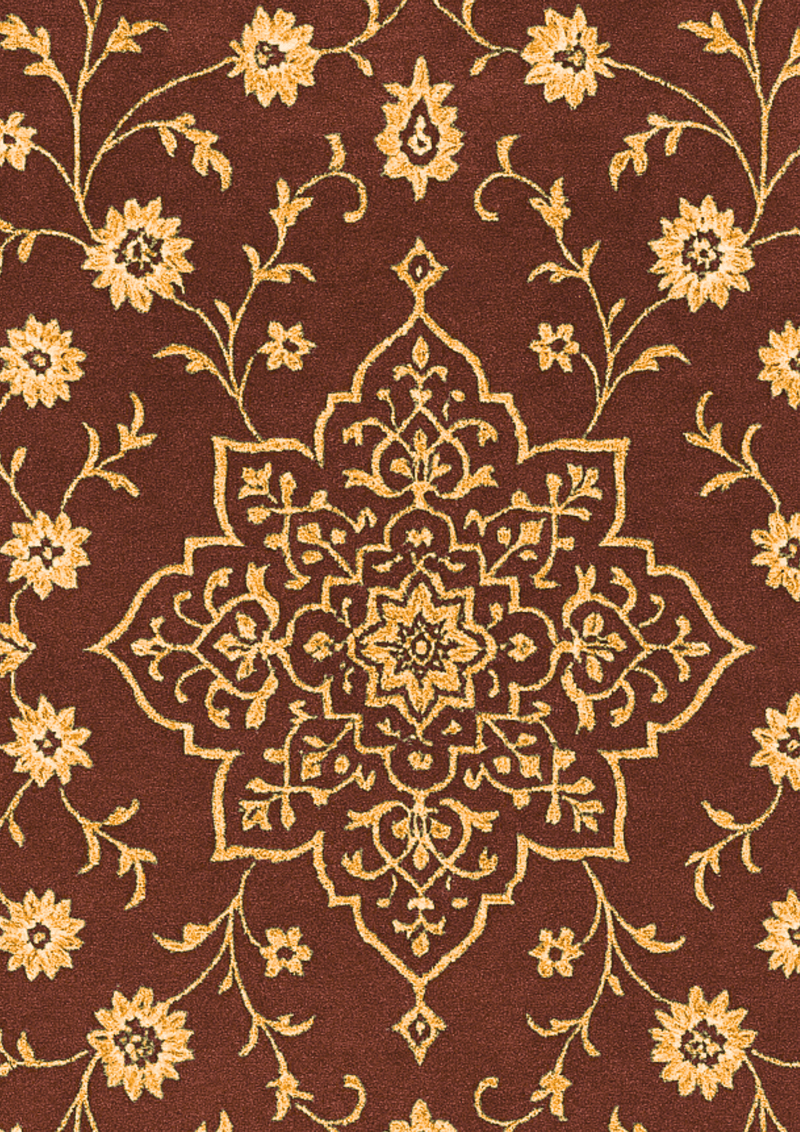 Luxury maroon and gold Diwali carpet – Kiranmala by HummingHaus