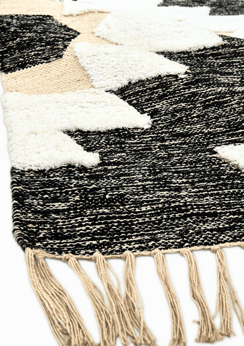 Cotton & Wool Hand Woven Rug_ Miti
