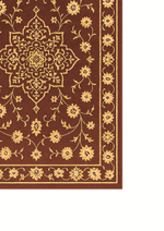 Handmade maroon wool rug for festive and elegant décor – Kiranmala