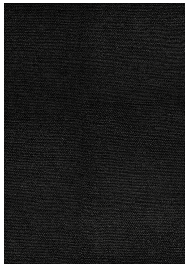 Hemp Hand Woven Rug_Black Loop