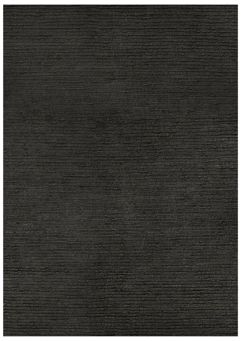 Hemp Handwoven Rug_ Ribbon Black