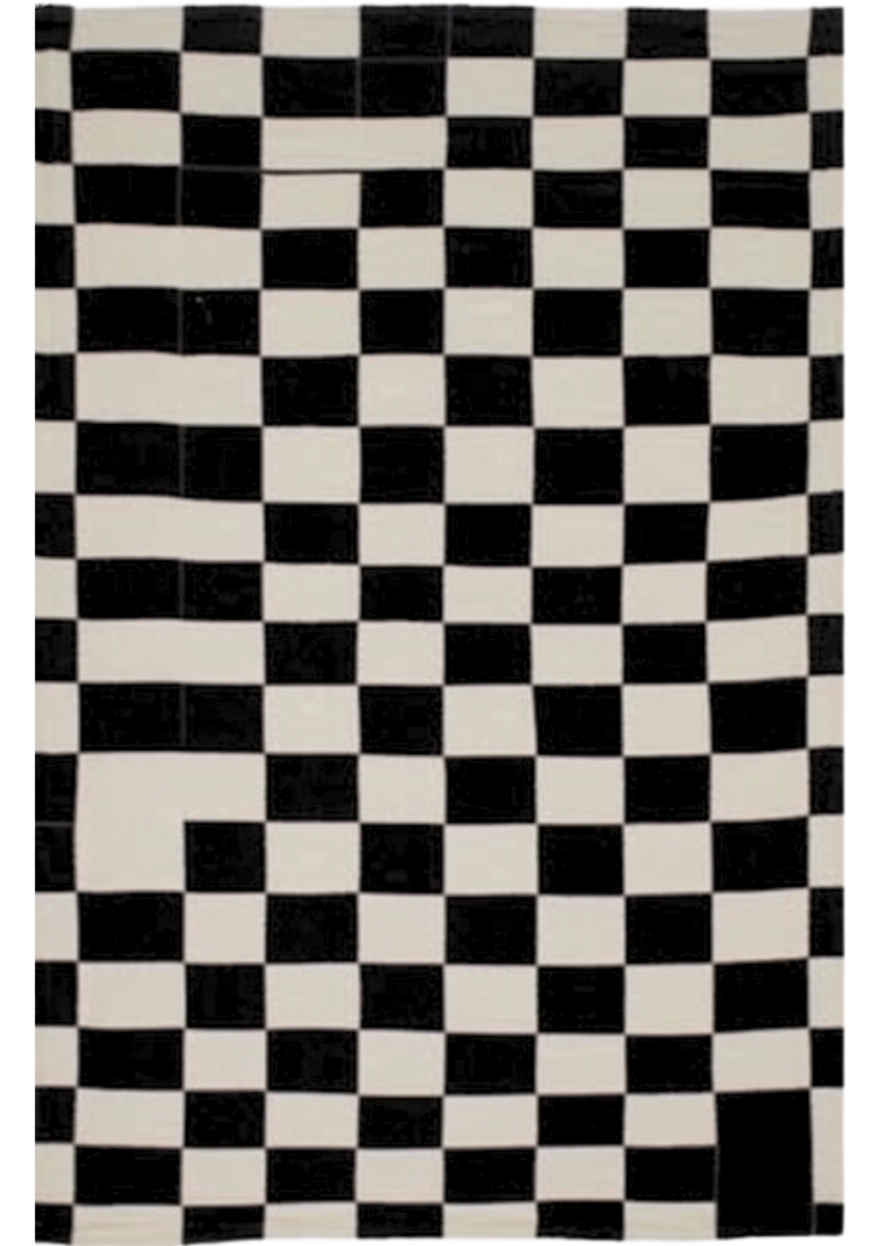 Wool Handtufted Carpet - Checkmate Chic