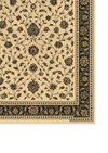 Luxury beige floral Diwali carpet – Pushpvatika by HummingHaus
