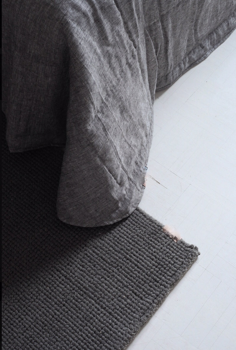 Graphite Linen Bedspread