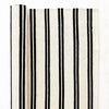 White & Black Stripe Cotton Hand Woven-HummingHaus