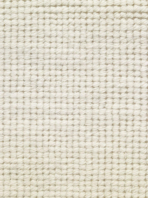 Woolen Handwoven Rug_Loop White - HummingHaus