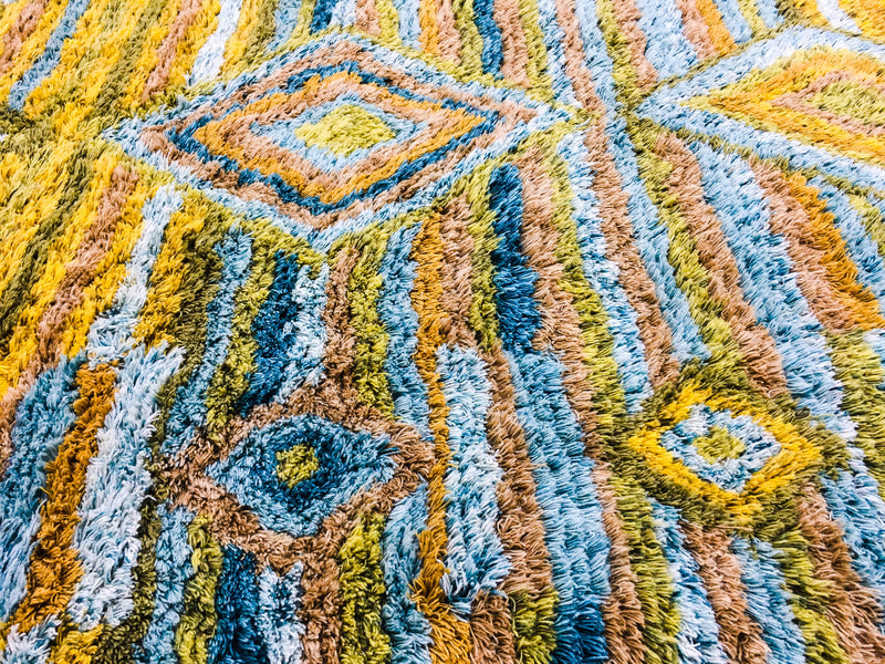 Wool HandTufted Carpet_Colorful Dia - HummingHaus