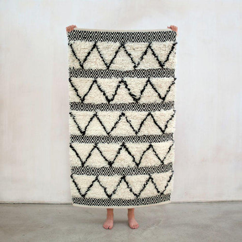 Wool HandWoven Rug_Moroccon - HummingHaus