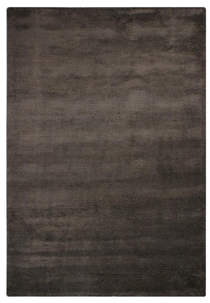 Viscose HandKnotted Carpet_ Parallel Wrap Brown