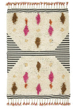 Wool HandKnotted Carpet_Moroccan Desert Pink - HummingHaus