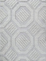 Woolen Handwoven Rug_White 10C Loop Design - HummingHaus