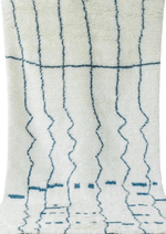 Wool Hand Knotted Moroccan Carpet_Sicily Blue