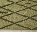 Wool Hand Knotted Moroccan Carpet : Juniper Olive Beni
