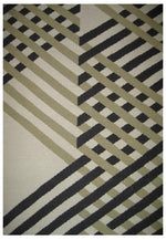 Woolen HandWoven Dhurry-Pyramid Stripes