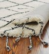 Wool HandTufted Carpet _ Cross White /Black