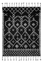 Wool Hand Tufted Carpet _Walter Black / White